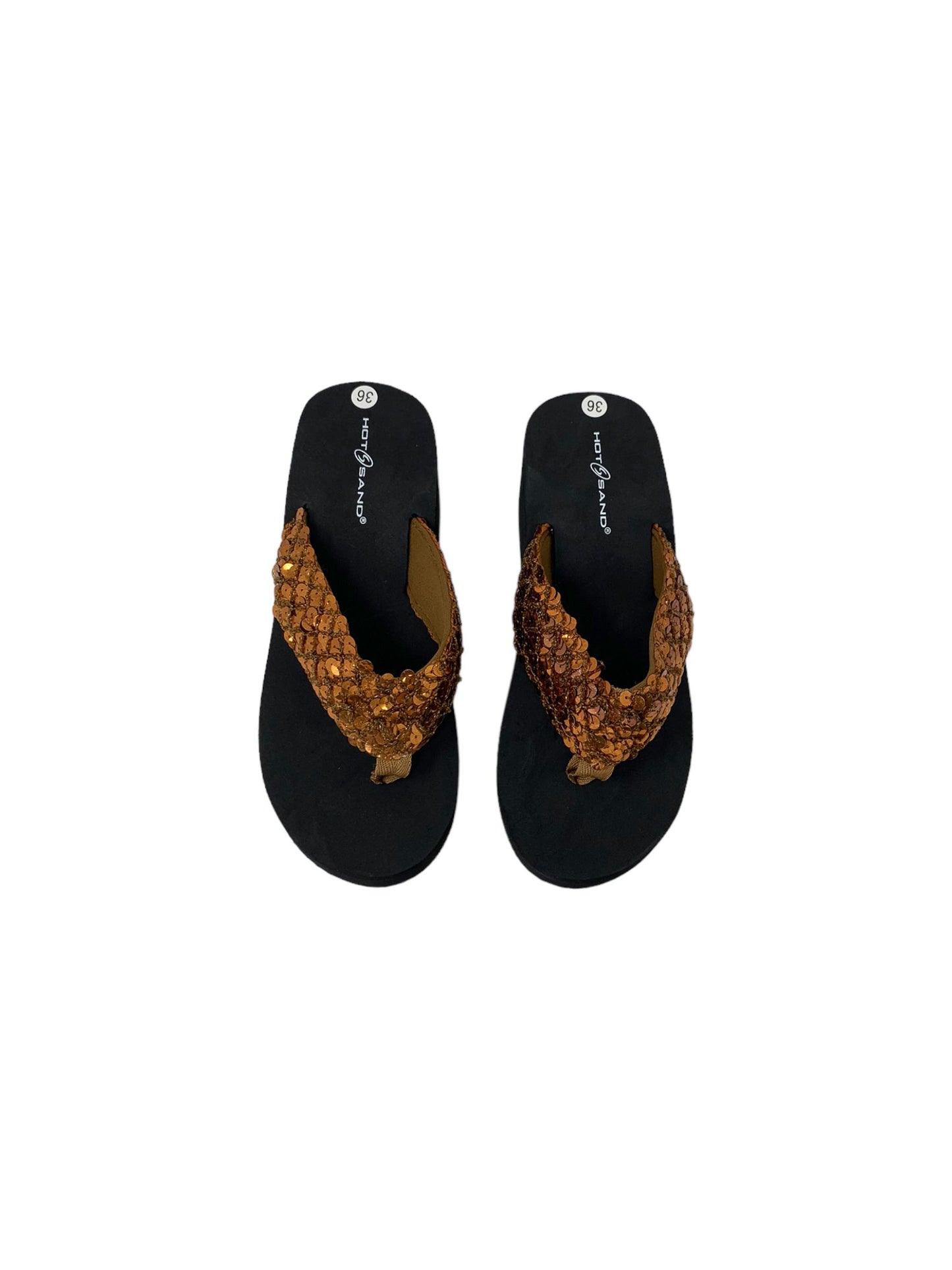 Ciabatta infradito con zeppa HOTSAND 32434 RAME donna