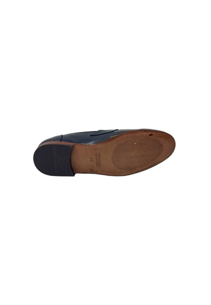 Italia Leone Mocassino 0744 pelle blu uomo