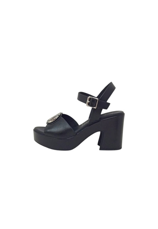 Sandali con tacco REPO 57281-E6 NERO donna