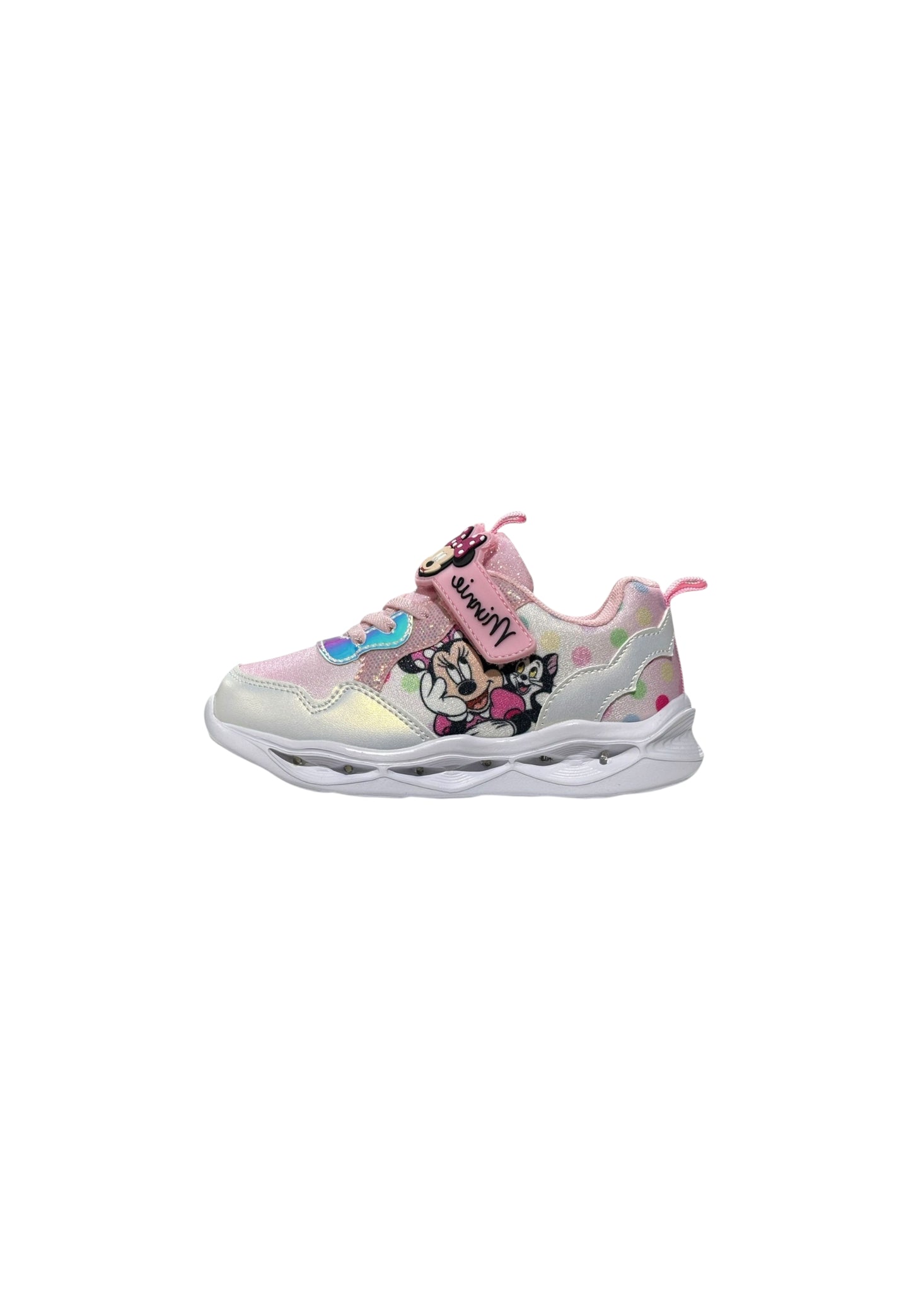 Sneaker luminose Silver Minnie D3010767T WHITE Bambina