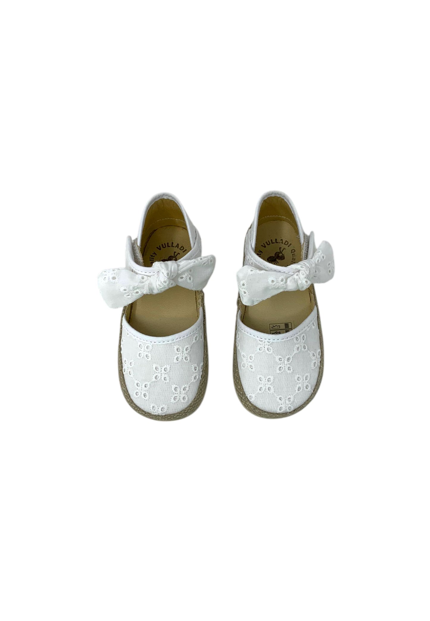 Espadrillas VULLADI 9501-572 voile bianco bambina