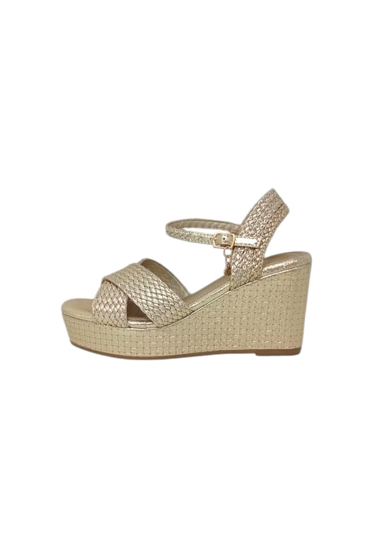 Sandali con zeppa XTI 144057 ORO donna