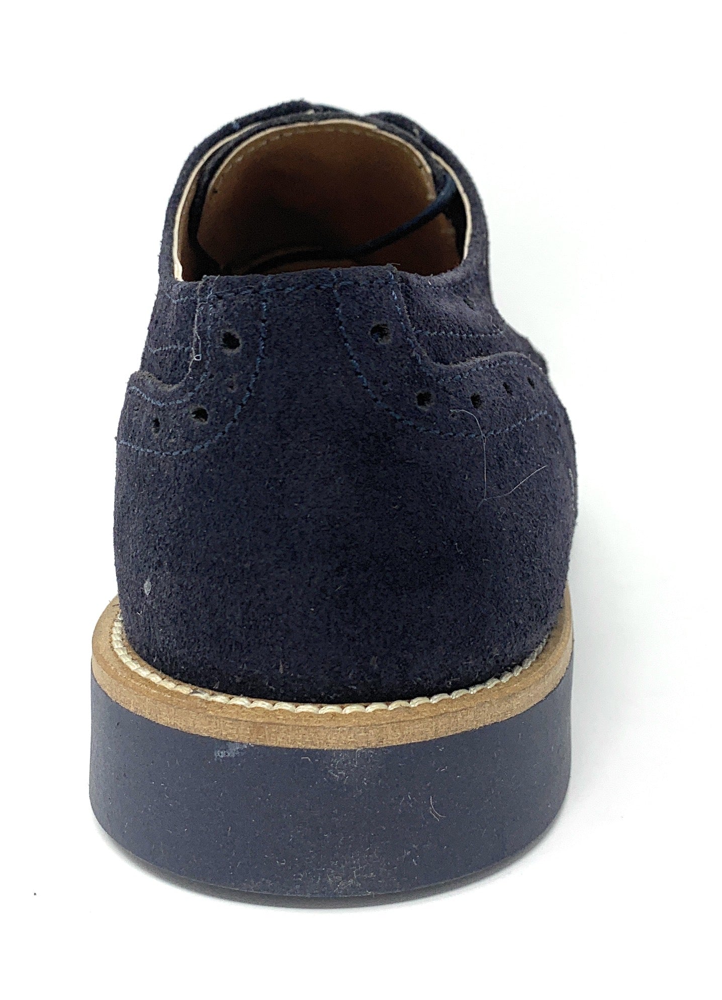 Scarpa modello polacchina BKS 0503 camoscio blu uomo