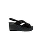 Sandalo con zeppa SOFFICE SOGNO 2314 NERO donna