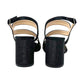 Sandalo col tacco JOEL A7517 SATIN NERO  donna
