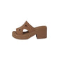 Sandalo CROCS BROOKLYN WOVEN SLIDE HEEL 209979-2EY donna
