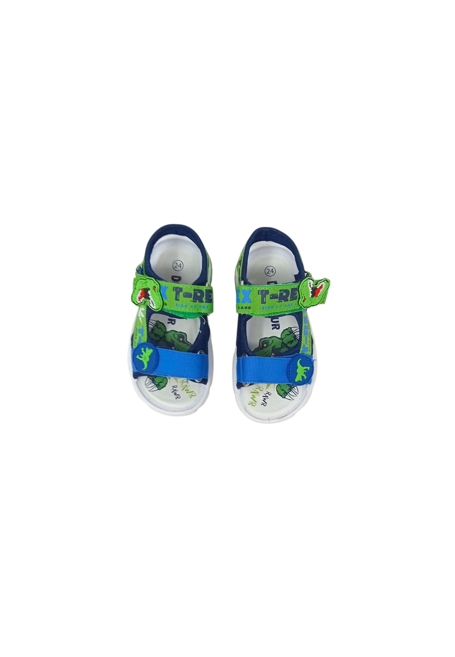 Sandali luminosi Silver Dinosauro S8020229T BLU  Bambino