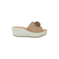 Ciabatte con zeppa  Enval Soft 3768422 beige Donna