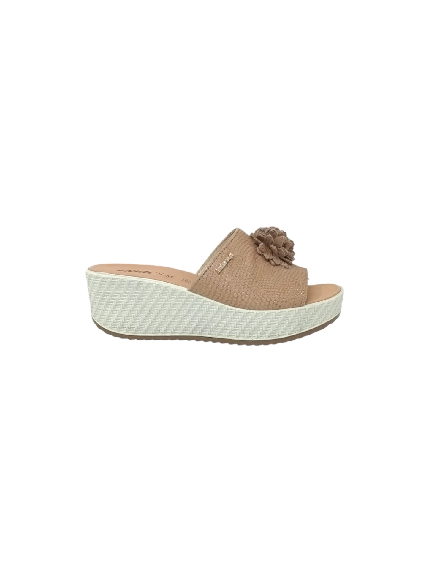 Ciabatte con zeppa  Enval Soft 3768422 beige Donna