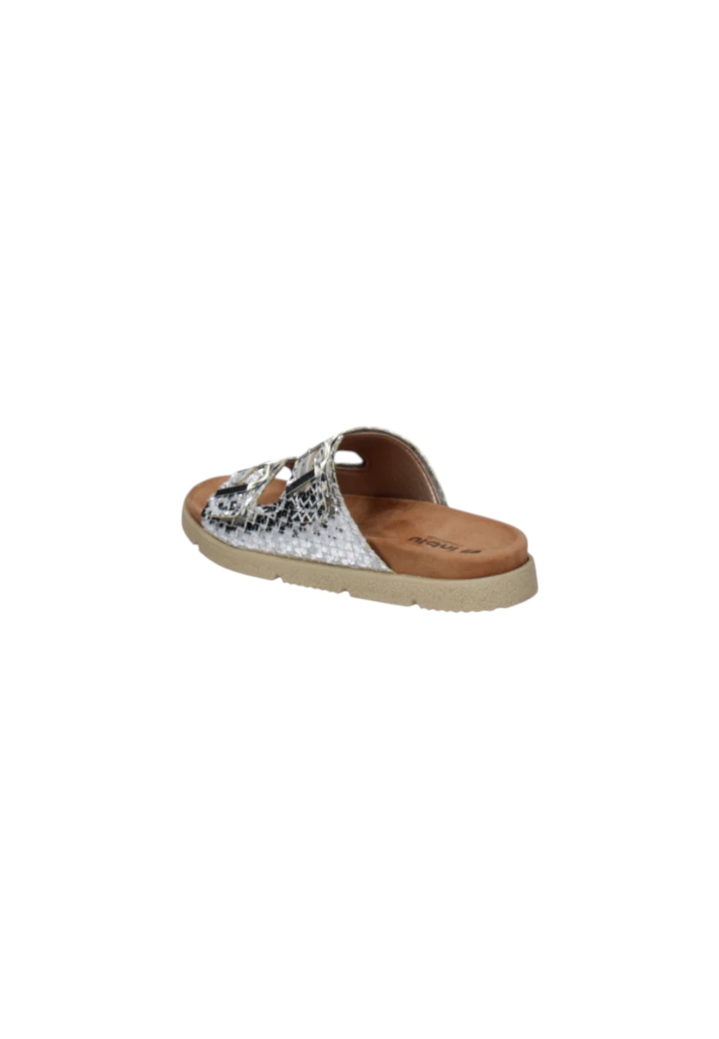 Ciabatta INBLU NR000003 ARGENTO donna