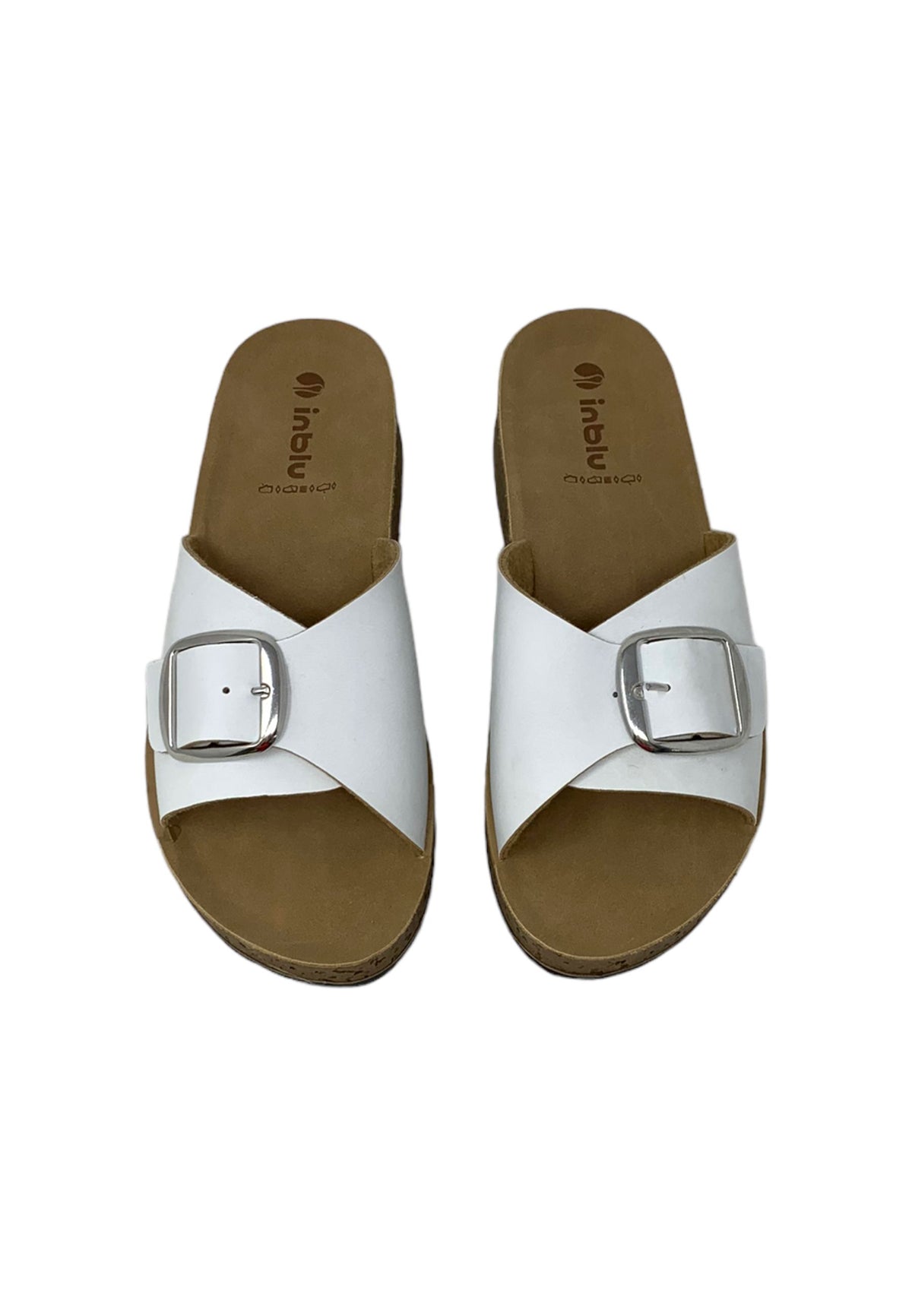 Ciabatta INBLU PK000038 BIANCO donna