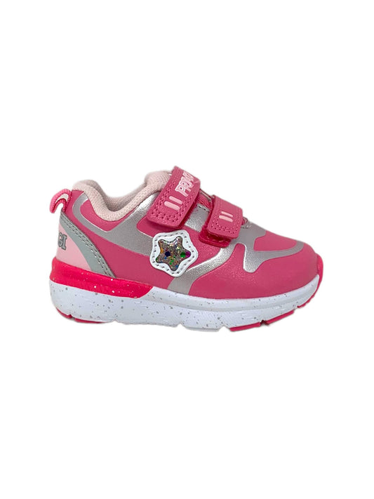 Sneakers da passeggio PRIMIGI 2948411 argento/fuxia bambina