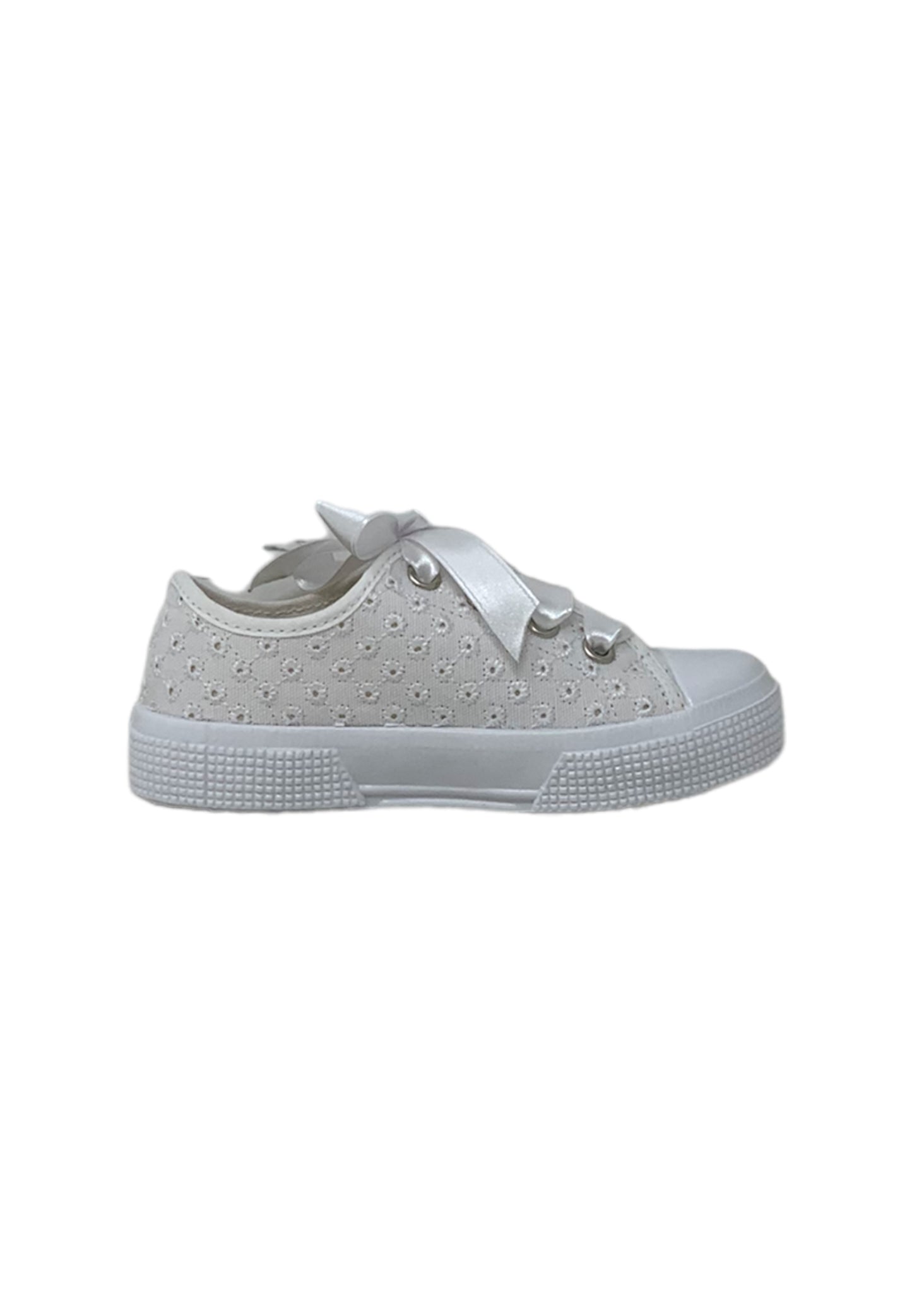 Sneaker DXO Vigevano 104 MACRAME BIANCO  bambina