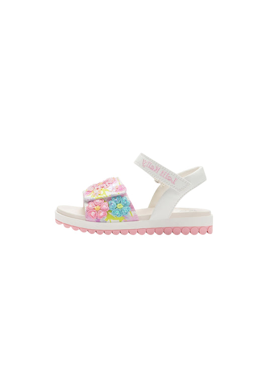 Sandali Lelli Kelly Eloise LKCD4890 BIANCO FANTASIA bambina