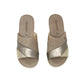Ciabatte con zeppa Riposella ILENIA ED16330 BRONZO Donna