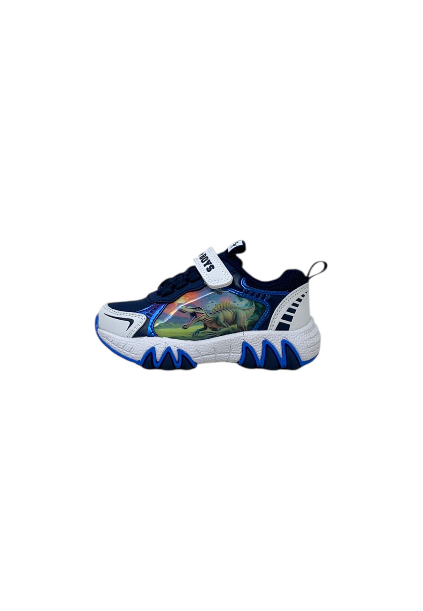 Sneakers luminose Bull Boys SPINOSAURO DNAA5286 BIANCO/BLU Bambino