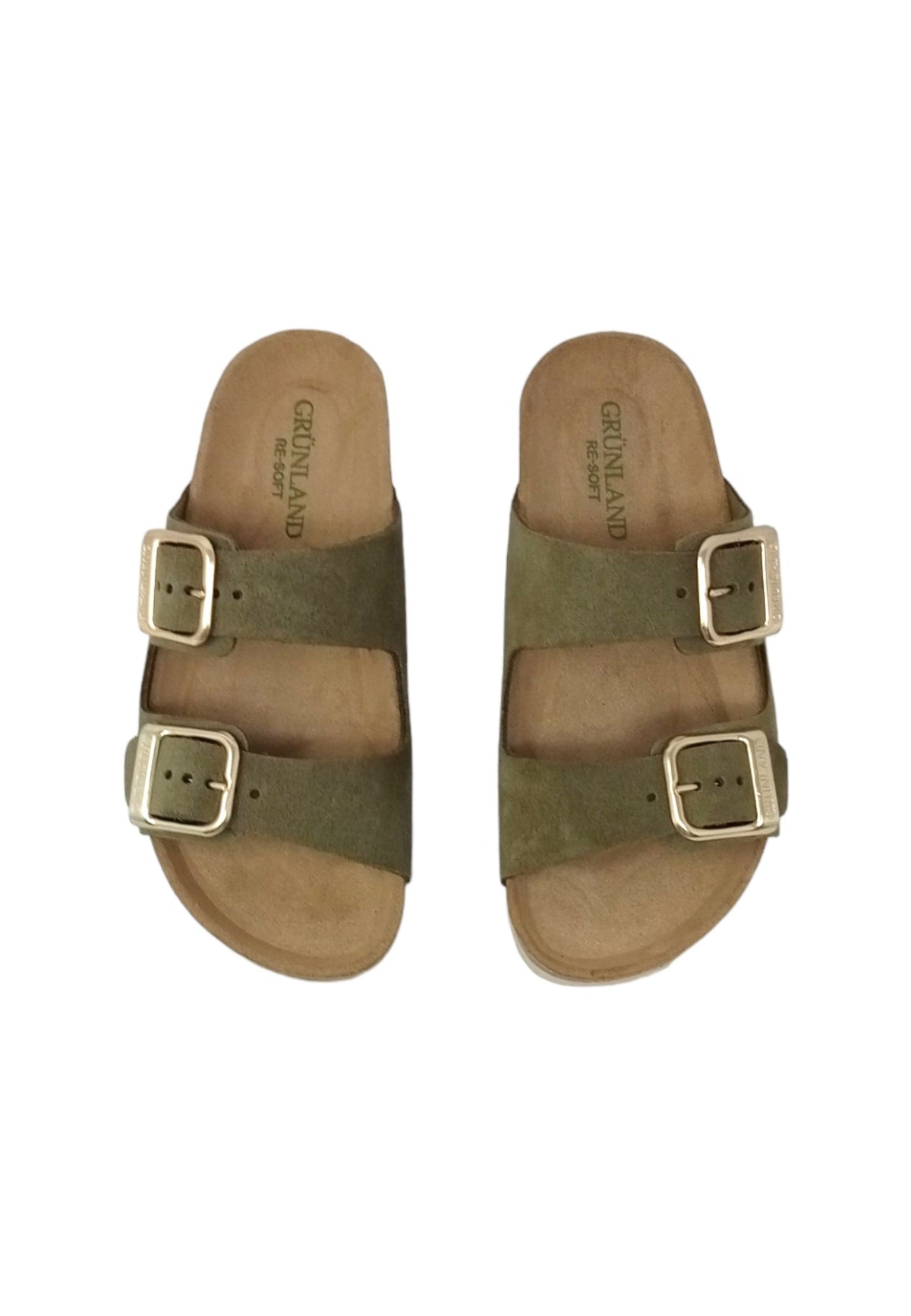 Ciabatta GRUNLAND SARA CB2631-70 OLIVA ragazza/donna