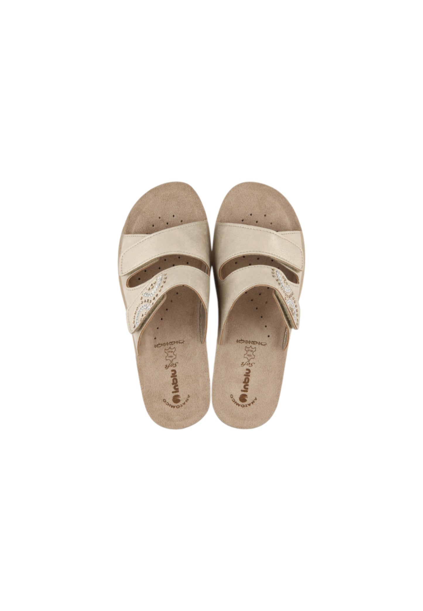 Ciabatta INBLU PV000015 SABBIA donna