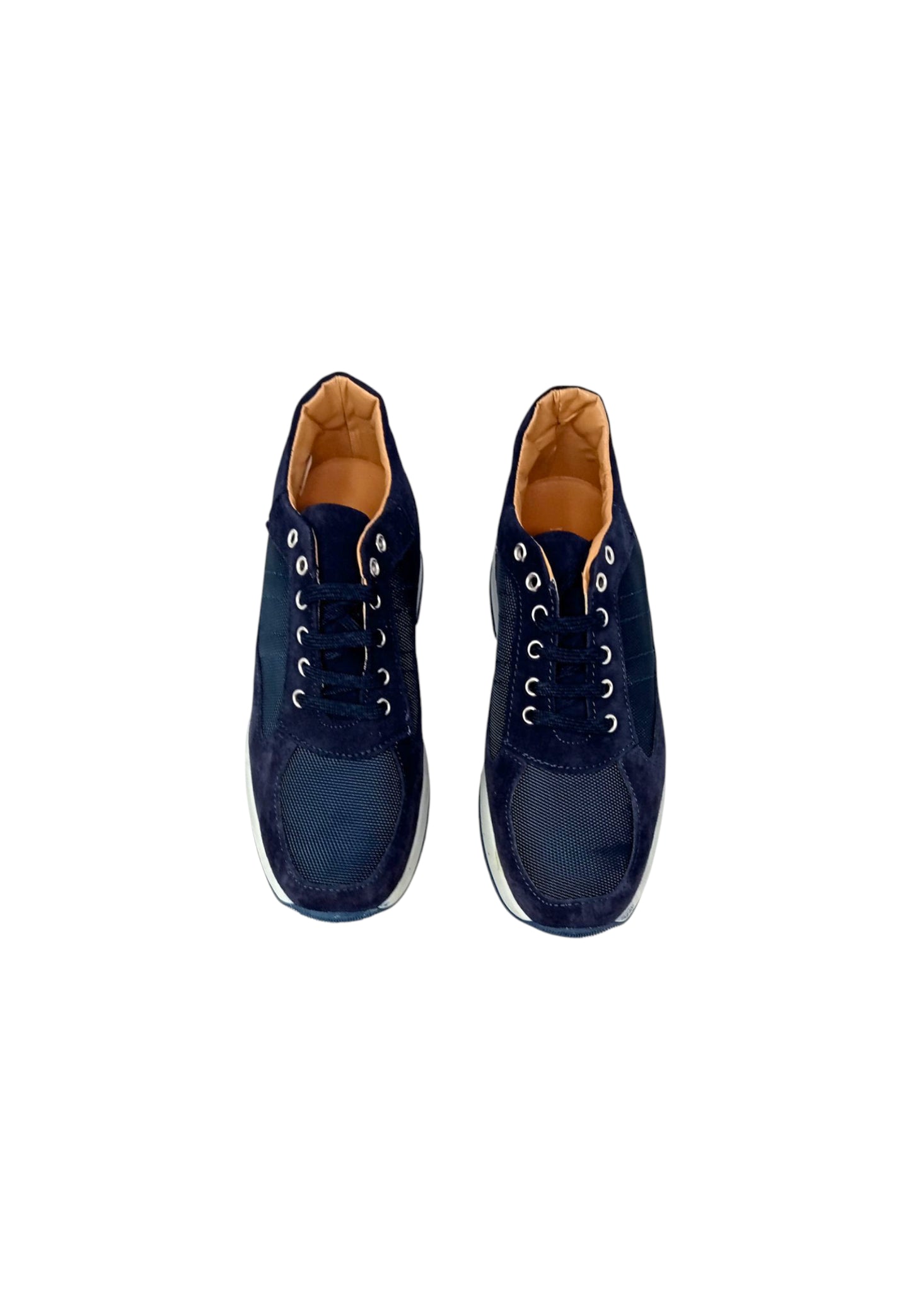 Italia Leone Sneaker blu camoscio 7002 est uomo