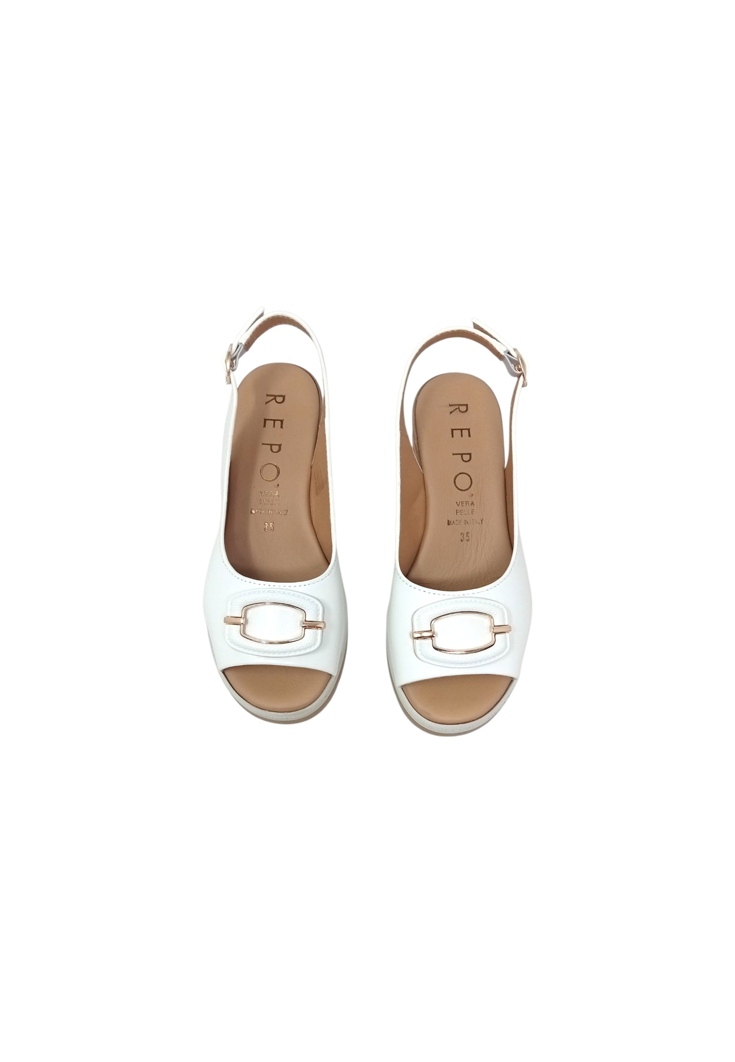 Sandali con tacco REPO 20234-E6 BIANCO donna