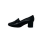 Mocassino col tacco SOFFICE SOGNO 22622 nappa nero Donna