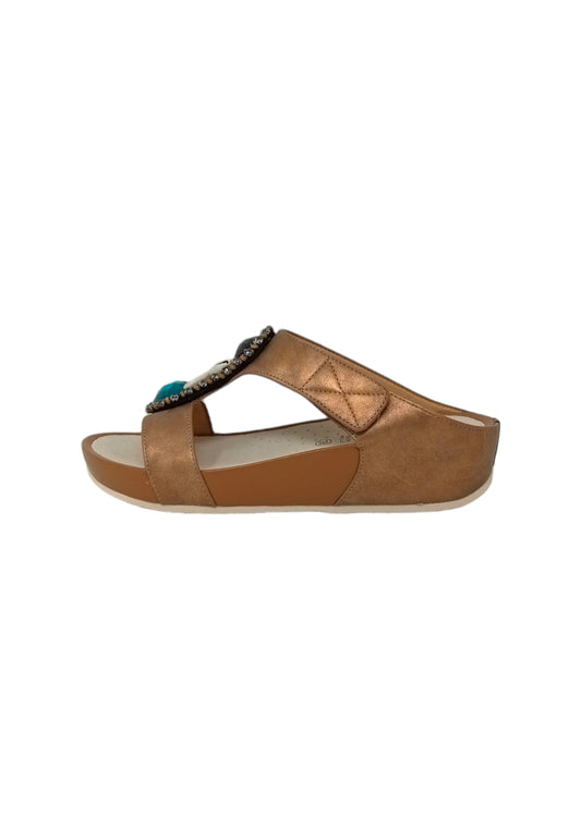 Ciabatta GRUNLAND DIRA CI1924-C9 CUOIO ragazza/donna