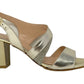 Sandalo col tacco SOFFICE SOGNO 21601 LAMINATO SABBIA donna