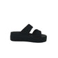Sandalo da passeggio CROCS BROOKLYN 207431-001 BLACK donna