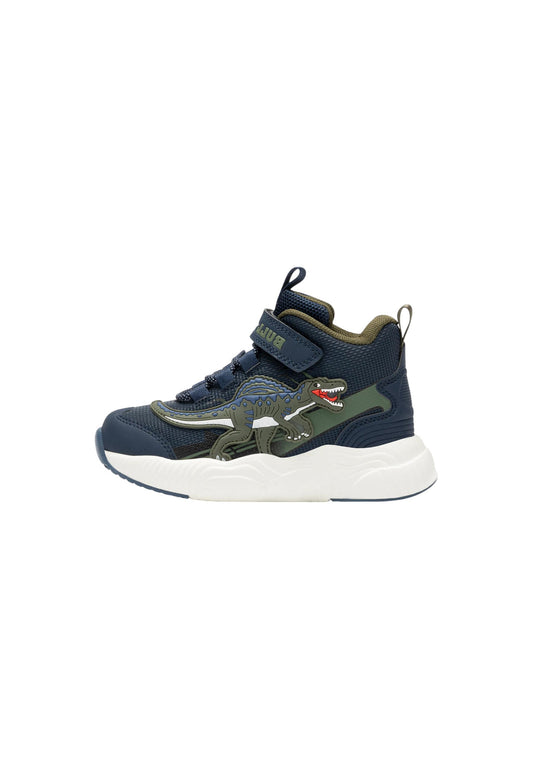 Sneakers luminose BULL BOYS DNAL5101 BLU SPINOSAURO MID Bambino