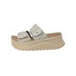 Sandali ciabatta HEYDUDE DELRAY SLIDE SURF BAJA 43210-6UG TAN Donna