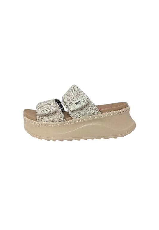Sandali ciabatta HEYDUDE DELRAY SLIDE SURF BAJA 43210-6UG TAN Donna