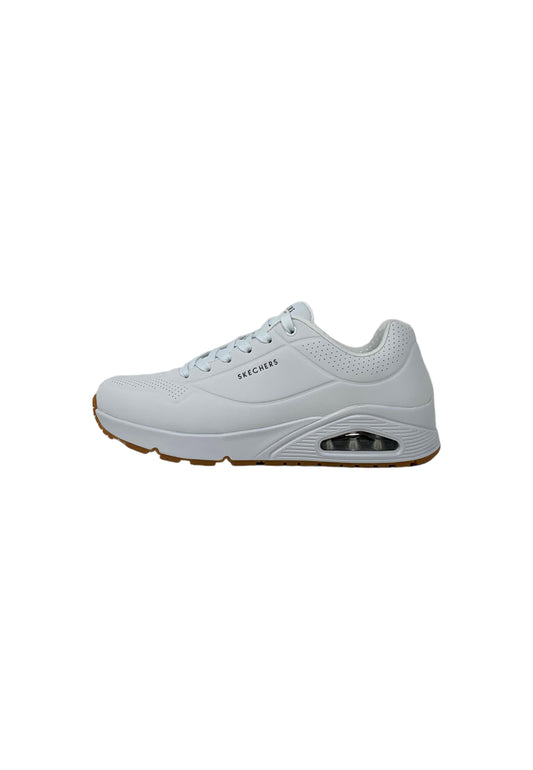 SNEAKER SKECHERS Uno - Stand On Air 52458/WHT Uomo
