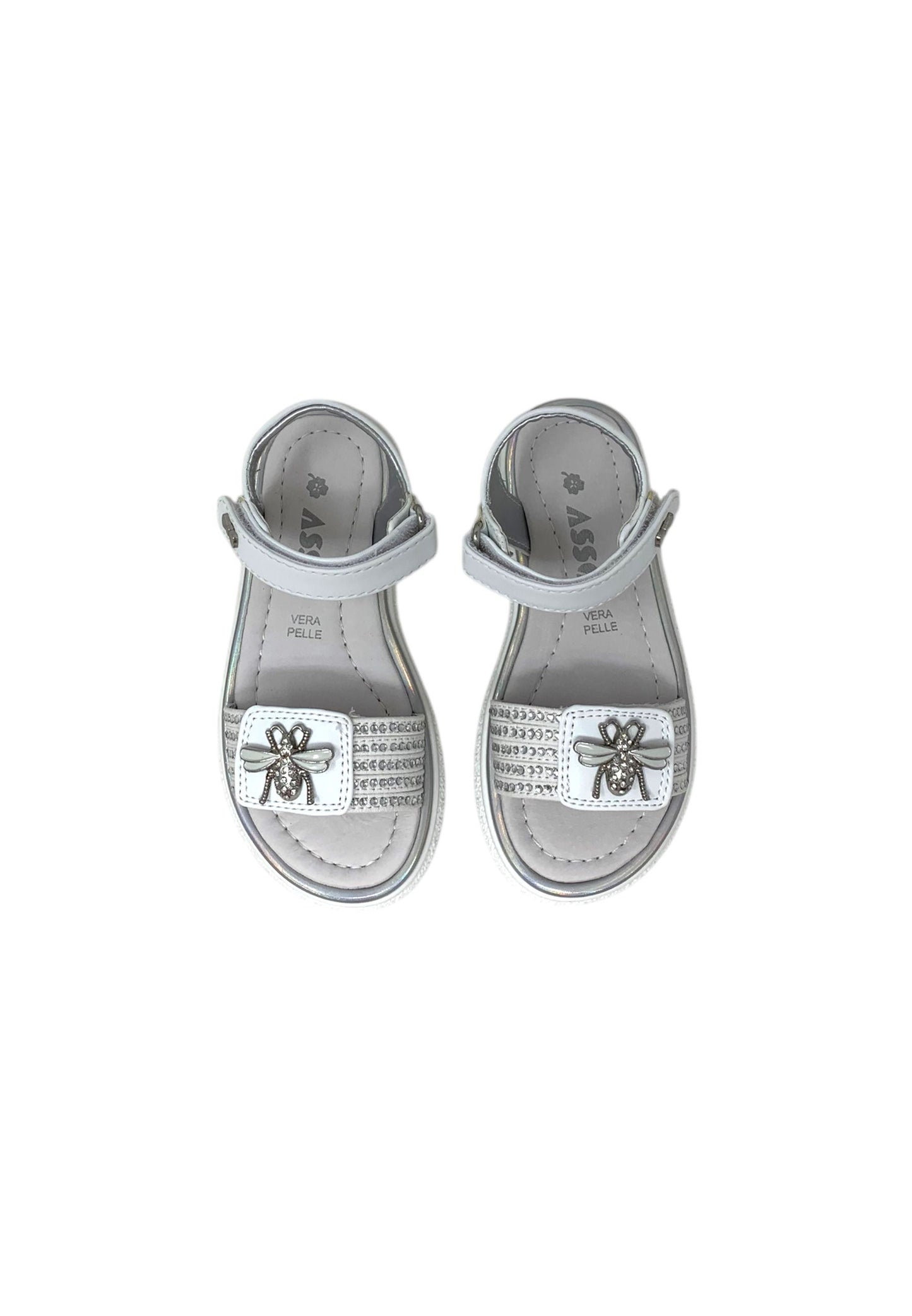 Sandali ASSO AG-17230 WHT bambina