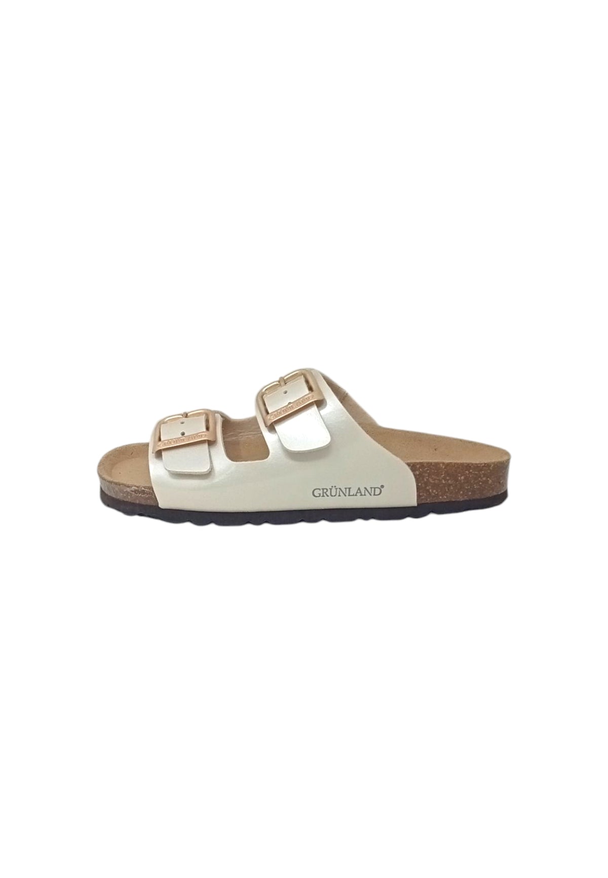 Ciabatta GRUNLAND SARA CB0726-40 PLATINO ragazza/donna