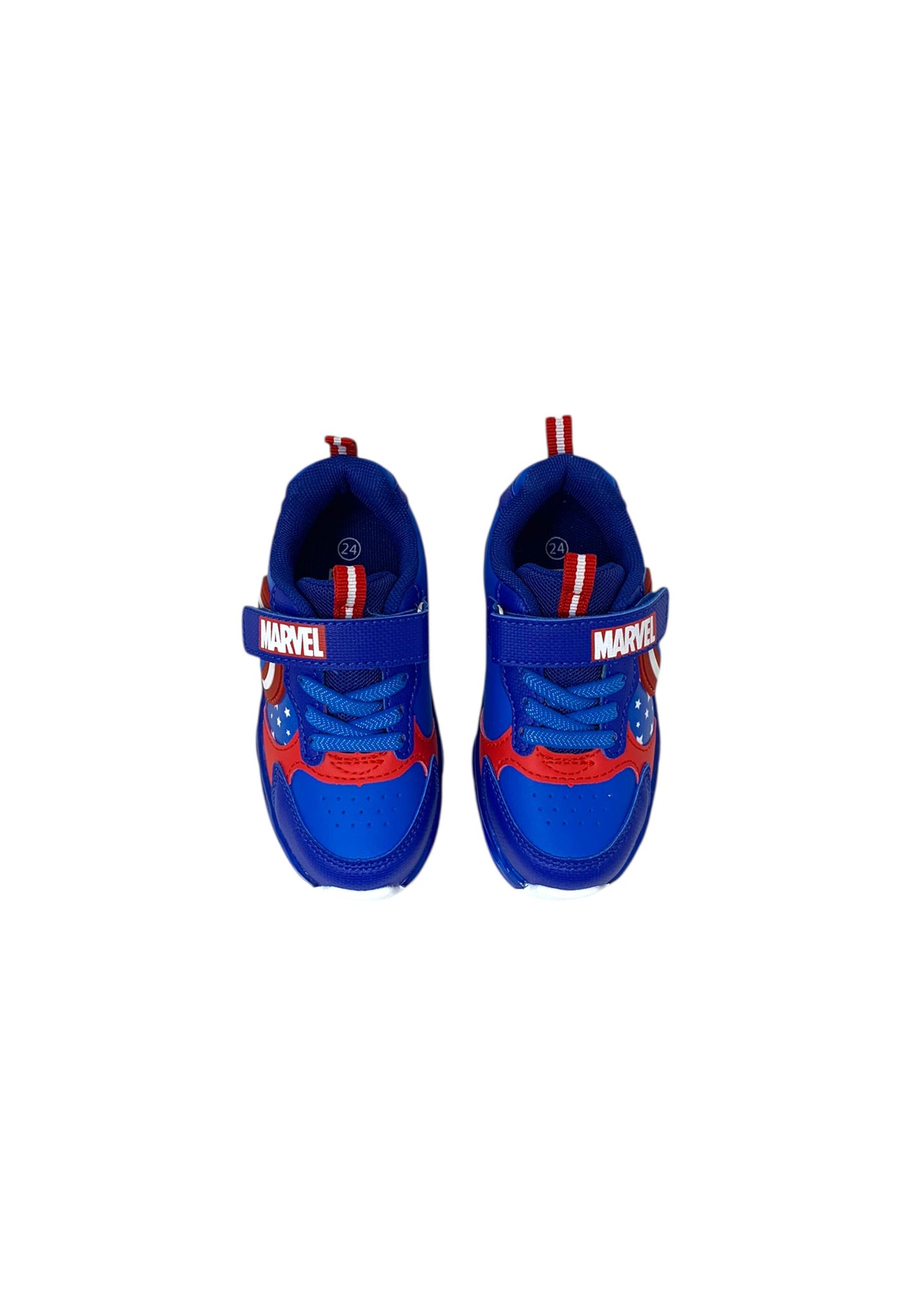 Sneaker luminose Silver Avengers - Captain America R1010287S BLUE Bambino