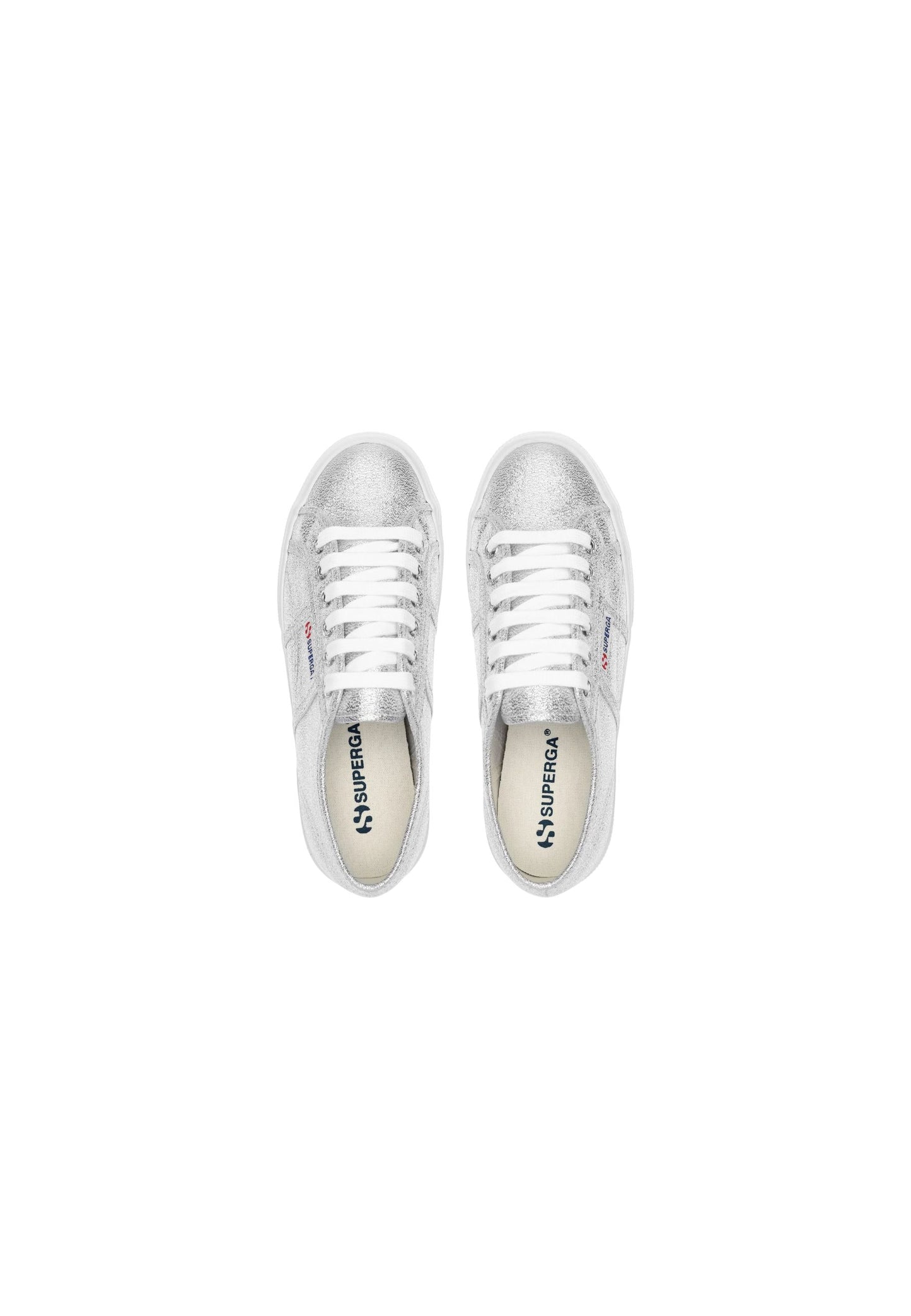 Sneaker SUPERGA 2740 PLATFORM LAME S6128SW 031 GREY SILVER Donna