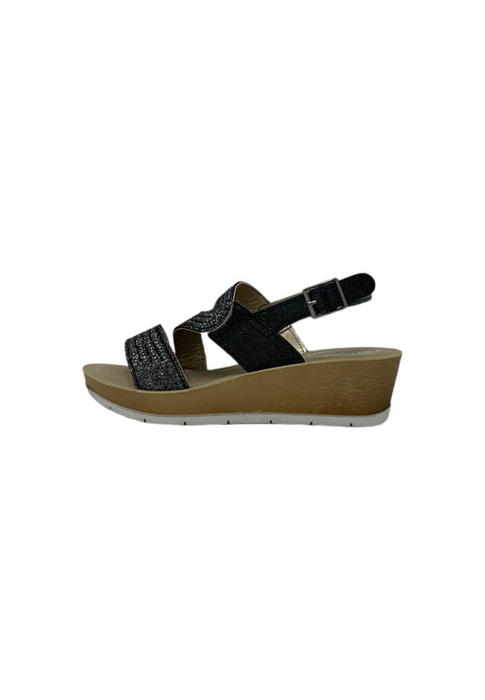 Sandalo INBLU RN000019 NERO DONNA