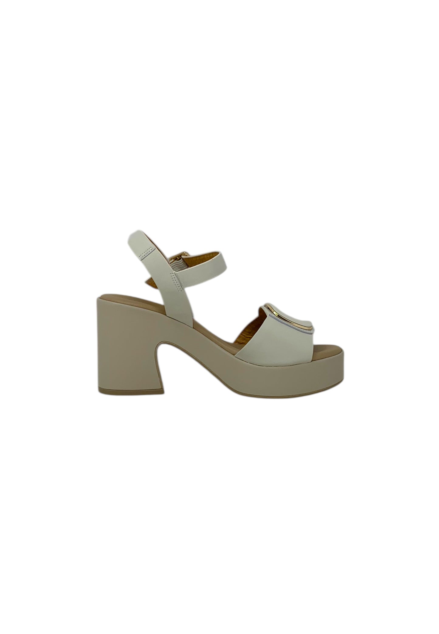 Sandali con tacco REPO 57275-E5 AVORIO donna