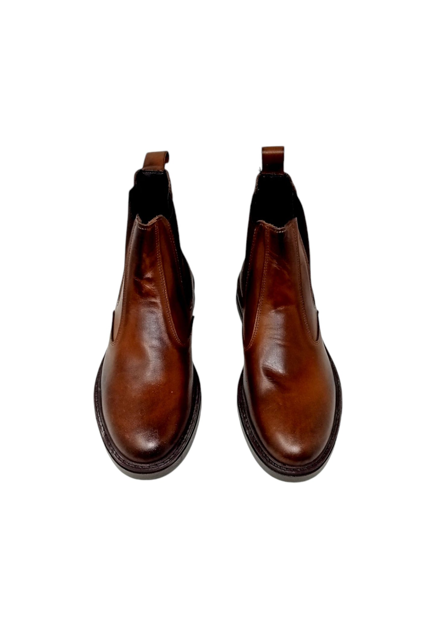 Italia Leone Stivaletto chelsea 0870 pelle testa di moro uomo