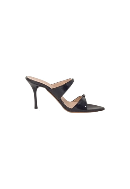 Italia Leone Sandali con tacco F32 naplak nero Donna
