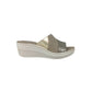 Ciabatte con zeppa Riposella ILENIA ED16330 BRONZO Donna