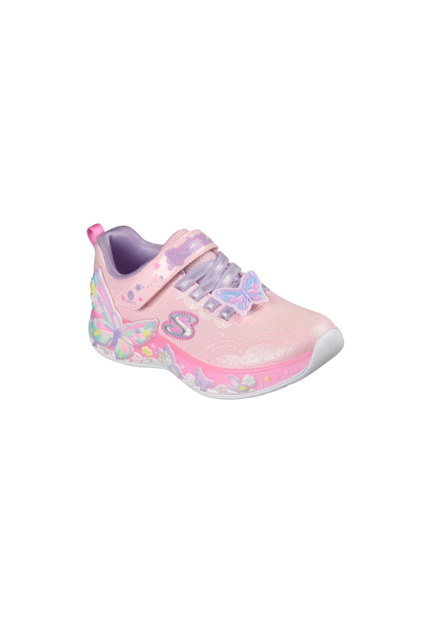 Sneakers luminose Skechers - S lights BUTTERFLY BLISS 303065LC/LPMT bambina