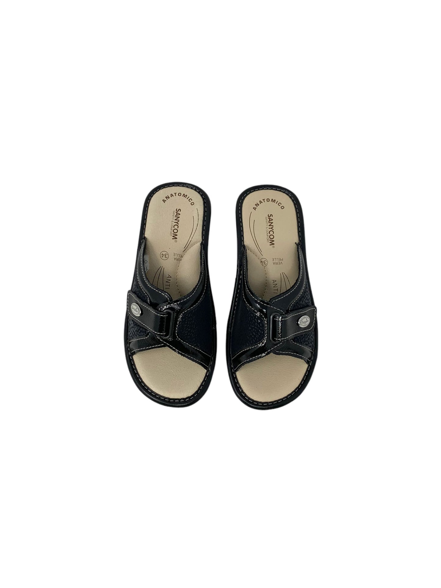 CIABATTA SANYCOM  70 NERO DONNA