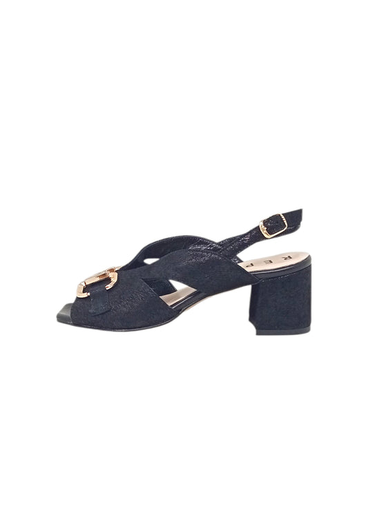 Sandali con tacco REPO 38634 NERO donna