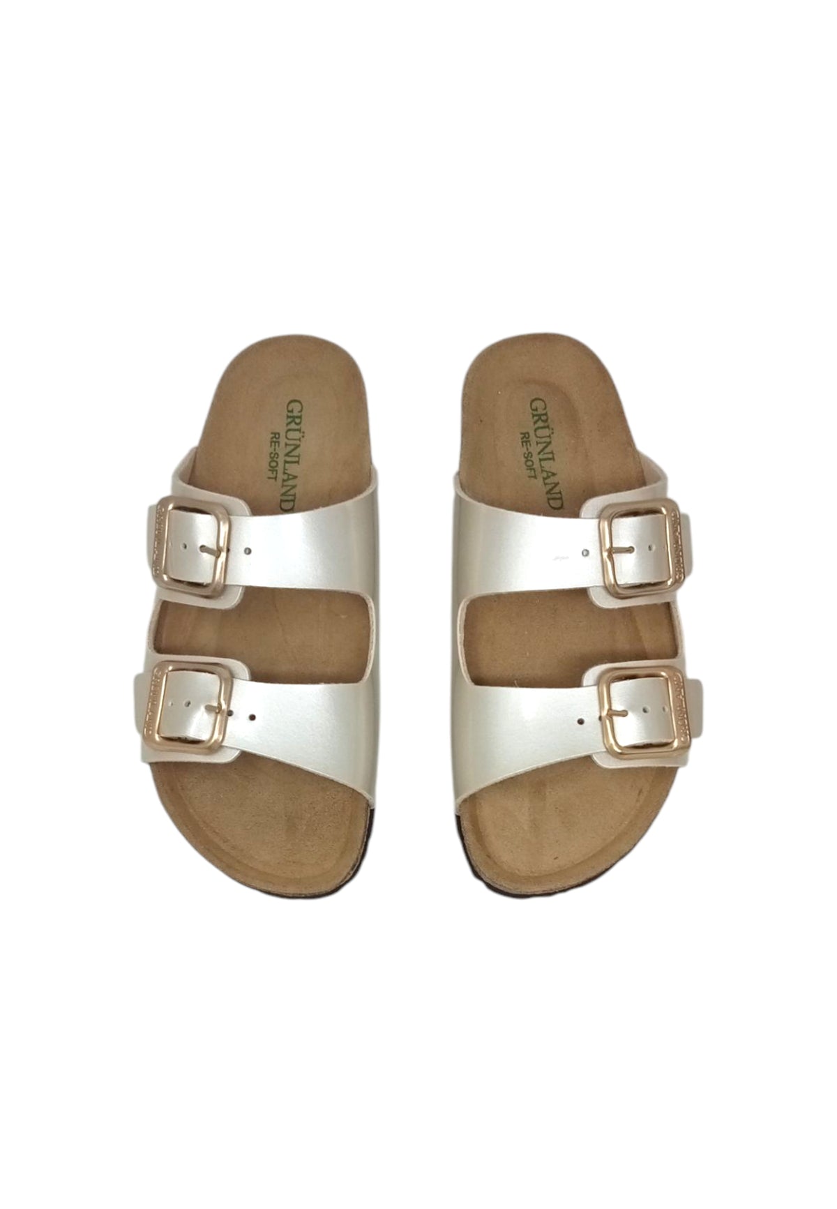 Ciabatta GRUNLAND SARA CB0726-40 PLATINO ragazza/donna