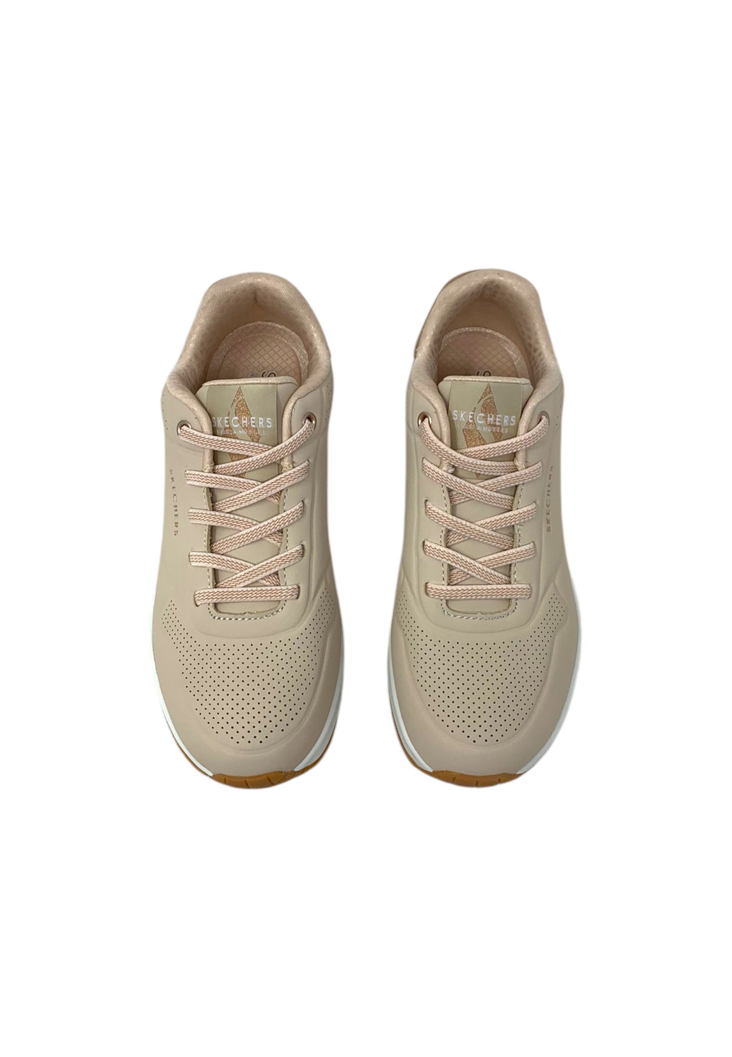 Sneakers SKECHERS Uno - Shimmer away 155196/NAT Donna