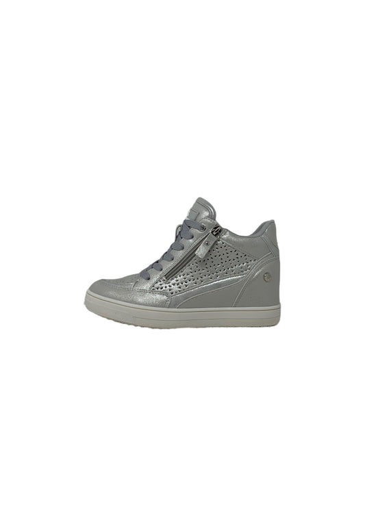Sneaker alta XTI 142643 PLATA  donna
