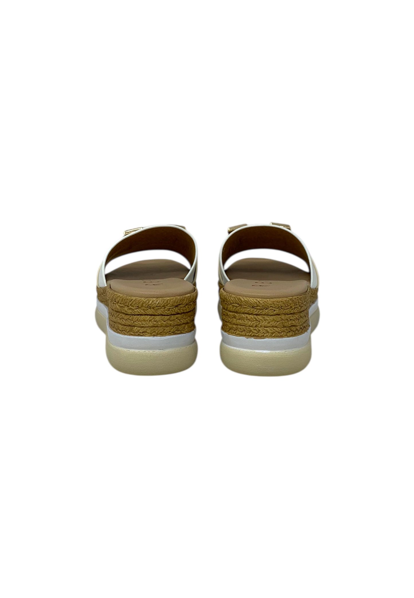 Sandali con zeppa REPO 13130-E5 BIANCO donna