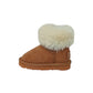 Stivaletto con pelliccia GRUNLAND JR CROY PP0199-I4 CUOIO bambina