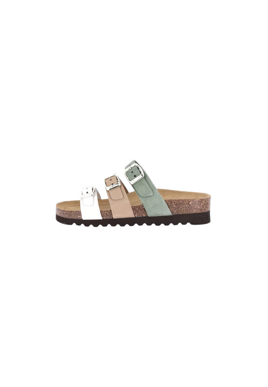 Ciabatta GRUNLAND HOLA CB1821-M7 BEIGE-MULTI ragazza/donna